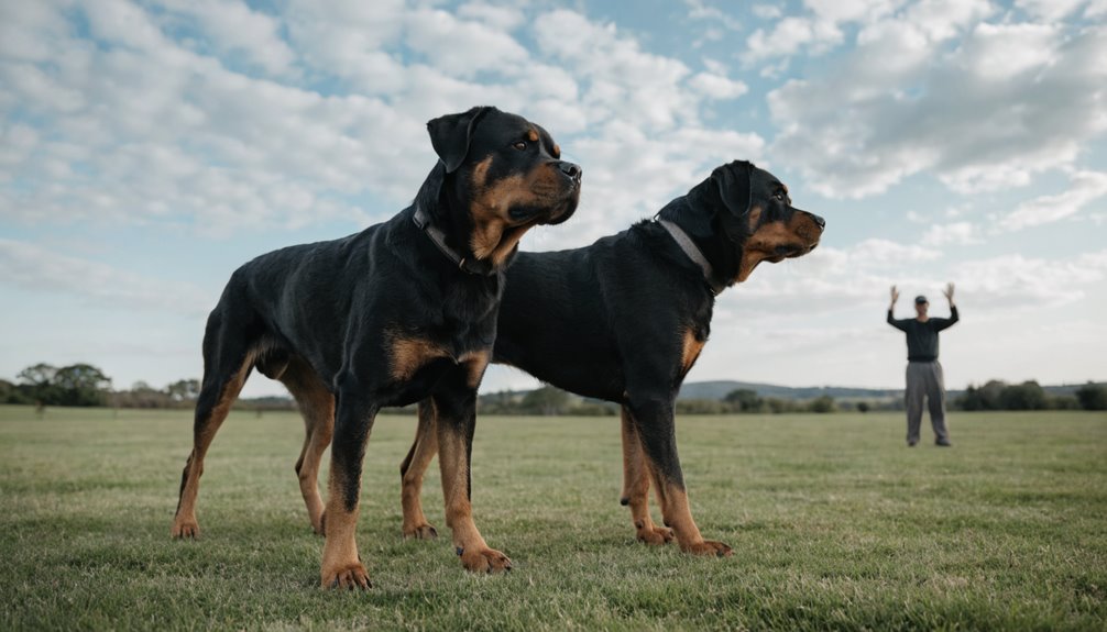 distance command training rottweilers