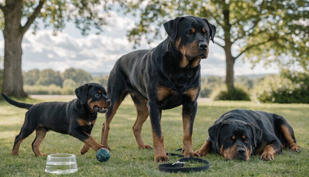 rottweiler exercise by age