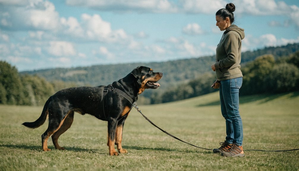 training reactive rottweiler safely